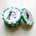 customized poker chips with printing sticker